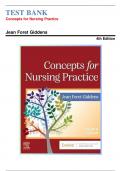 Test Bank for Concepts for Nursing Practice 4th Edition by Jean Foret Giddens All Chapters 1-57 LATEST