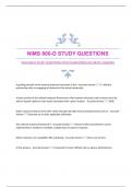 NIMS 800-D STUDY QUESTIONS WITH GUARANTEED ACCURATE ANSWERS