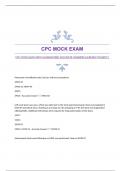 CPC MOCK EXAM WITH GUARANTEED ACCURATE ANSWERS {ALREADY PASSED!!}