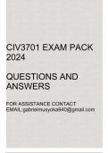 CIV3701 Exam pack 2024(Questions and answers)