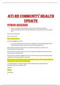 ATI RN COMMUNITY HEALTH  UPDATE  Otros quizzes 