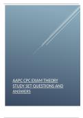 AAPC CPC Exam Theory Study Set questions and answers.