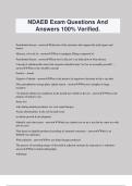 NDAEB Exam Questions And Answers 100% Verified.