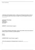 Test Item File- Practice Test Bank - Exploring Biological Anthropology The Essentials,Stanford,3e