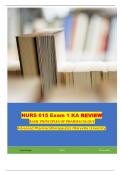 NURS 615 Exam 1 KA REVIEW  BASIC PRINCIPLES OF PHARMACOLOGY  Advanced Pharmacotherapeutics (Maryville University