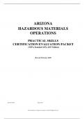 Haz Mat First Responder Op (FSC 104) HAZ MAT FRO Skills - Hazmat Operations oral test