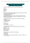 Persings CRT Practice Exam #1 Questions with answers