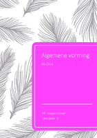 Samenvatting Algemene Vorming