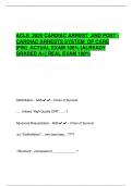 ACLS 2025 CARDIAC ARREST AND POST - CARDIAC ARRESTS SYSTEM OF CARE [FIN] ACTUAL EXAM 100% [ALREADY  GRADED A+] REAL EXAM 100%