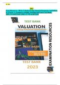 Exam Resources - TB for Valuation Using Financial Statements 2nd Edition. Complete, Detailed and Latest Version. All Chapters (1-14) Included.