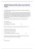 APUSH Study Guide Taken from Period Tests Questions With Complete Answers Well Elaborated Answers.