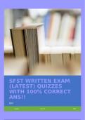 SFST WRITTEN EXAM LATEST (BPOC 696) QUIZZES WITH 100% CORRECT ANS!!