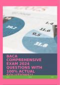 BACA COMPREHENSIVE EXAM 2024 QUESTIONS WITH 100% ACTUAL SOLUTIONS!!