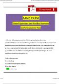 AANP Exam Questions and Revised Answers  (2024 / 2025) 100% Guarantee Pass