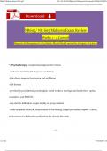 STUDY BUNDLE for NR 605/ NR605 Midterm Exam Review & Final Exam Review Covered Qs & Ans (Latest 2024 / 2025): Diagnosis & Management in Psychiatric-Mental Health across the Lifespan I Practicum (Verified Answers)