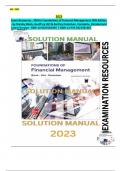 Exam Resources - SM for Foundations of Financial Management 18th Edition. Complete, Detailed and Latest Version. All Chapters (1-21) Included.