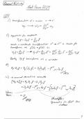 General Relativity 2021 Mock Exam - Full Solution