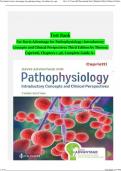 Test Bank For Davis Advantage for Pathophysiology: Introductory Concepts and Clinical Perspectives 3rd Edition  Third Edition by Theresa Capriotti, Chapters 1-46, Complete Guide A+ Version 2024 ISBN:9781719648592