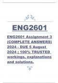 ENG2601 Assignment 3 (COMPLETE ANSWERS) 2024 - DUE 5 August 2024 ; 100% TRUSTED workings, explanations and solutions.