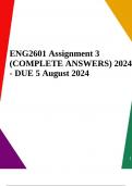 ENG2601 Assignment 3 (COMPLETE ANSWERS) 2024 - DUE 5 August 2024