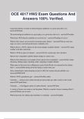 OCE 4017 HW2 Exam Questions And Answers 100% Verified.