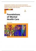 FOUNDATIONS OF MENTAL HEALTH CARE 6TH EDITION BY MORRISON-VALFRE RN BSN MHS FNP (AUTHOR): TEST BANK WITH COMPLETE ANSWER GUIDE 2023/2024