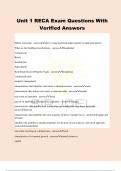 Unit 1 RECA Exam Questions With Verified Answers