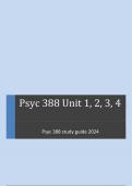 Psyc 388 study guide 2024  Athabasca University