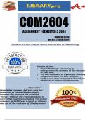 COM2604 Assignment 1 (COMPLETE ANSWERS) Semester 2 2024 (817738) - DUE 21 August 2024