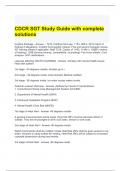 CDCR SGT Study Guide with complete solutions