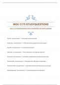 WGU C175 STUDYQUESTIONS WITH GUARANTEED ACCURATE ANSWERS