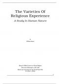 The Varieties Of Religious Experience