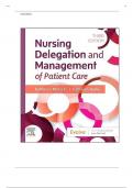 Nursing Delegation And Management Of Patient Care  Exam Bundle 2nd & 3rd Questions & Answers latst Updated 2024