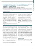 Validation of the Greek version of Mini Tinnitus Questionnaire as a Brief Screening Test for Assessment of Tinnitus-related Distress: our experience in 301 adult patients