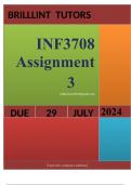 INF3708 Assignment 3Unlock your path to success with the meticulously crafted solution for  INF3708 Assignment 3This comprehensive guide not only provides accurate answers to the questions but also presents well-structured explanations that showcase your 