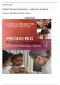 TEST BANK- Pediatric Physical Examination: An Illustrated Handbook by (Karen G. Duderstadt, and Victoria F. Keeton) 4th Edition,2024||LATEST UPDATE|| VERIFIED ANSWERS