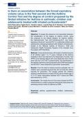 Is there an association between the forced expiratory  volume value in the first second and the Asthma  Control Test and the degree of control proposed by the  Global initiative for Asthma in asthmatic children and  adolescents treated with inhaled cortic