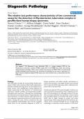 The relative test performance characteristics of two commercial  assays for the detection of Mycobacterium tuberculosis complex in  paraffin-fixed human biopsy specimen