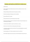 Medication Aide Final Review HARTMAN'S Verified Answers 