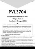 PVL3704 Assignment 1 (ANSWERS) Semester 2 2024 - DISTINCTION GUARANTEED