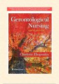 Complete Test Bank For Gerontological Nursing Tenth, North American Edition By Charlotte Eliopoulos |All Chpaters Included Verified