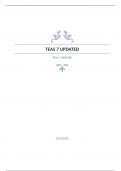 TEAS 7 UPDATED Question and answers verified to pass