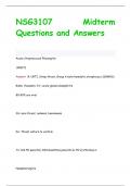 NSG3107 Midterm Questions and Answers