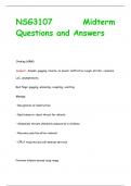 NSG3107 Midterm Questions and Answers