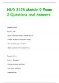 NUR 3128 Module 9 Exam  2 Questions and Answers