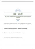 MDC 1 EXAM 1|GUARANTEED COMPLETE EXAM QUESTIONS WITH ACCURATE ANSWERS