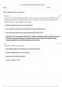 MHA 707 Study Guide for Exam 3 (C) LSUS MHA707 Questions & Answers!!