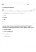 UNE BIOCHEM 1005 FINAL EXAM QUESTIONS WITH COMPLETE SOLUTIONS!!