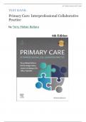 Test Bank - Primary Care The Art and Science of Advanced Practice Nursing: An Interprofessional Approach 6th Edition (Debera J. Dunphy,2024) Latest Edition|| Perfect Solution