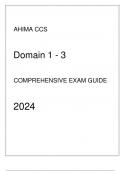 AHIMA CCS - Domain 1 ,2, 3 Comprehensive Exam Guide 2024